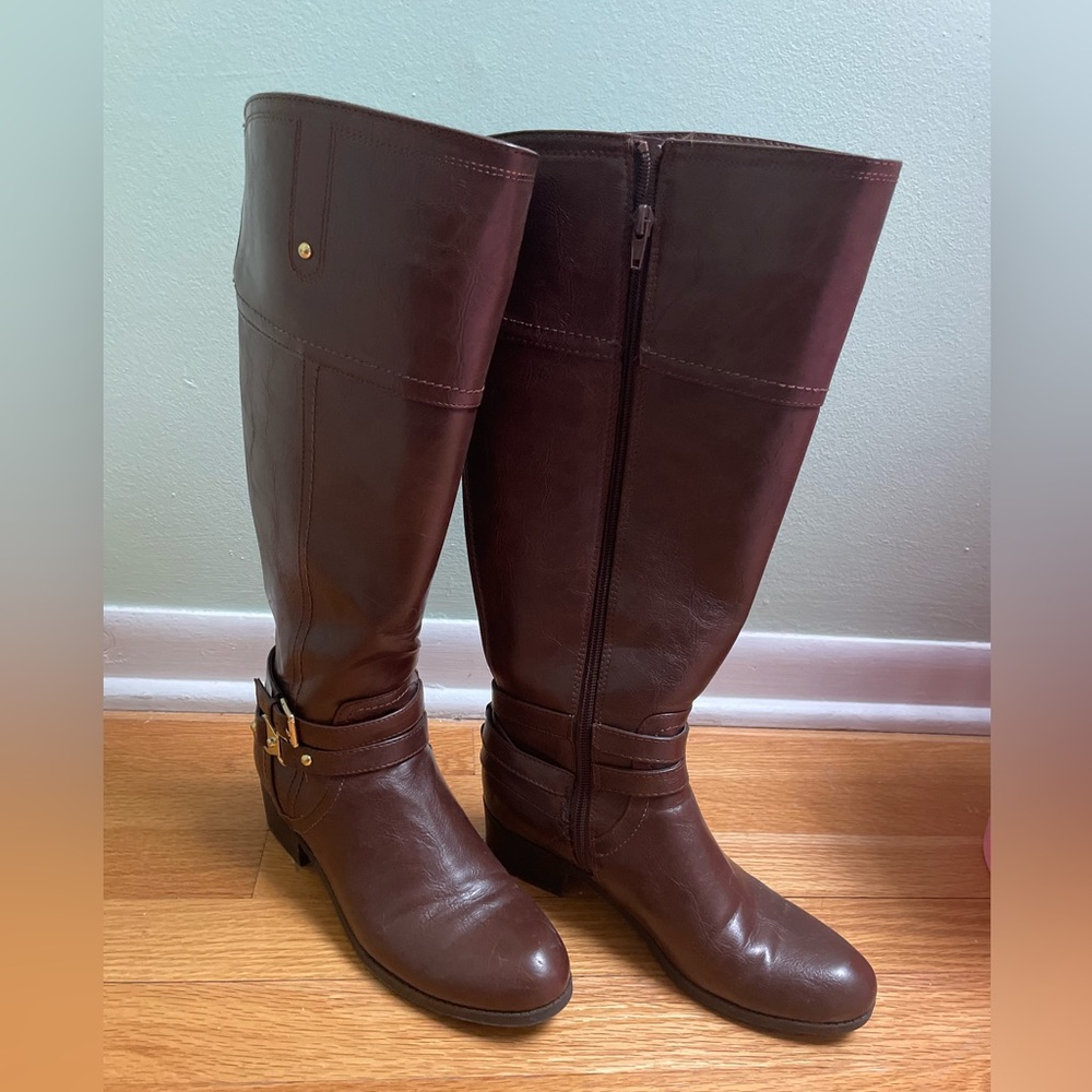 Unisa Brown Knee High Boots